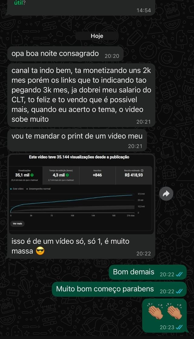 Depoimento de aluno 5
